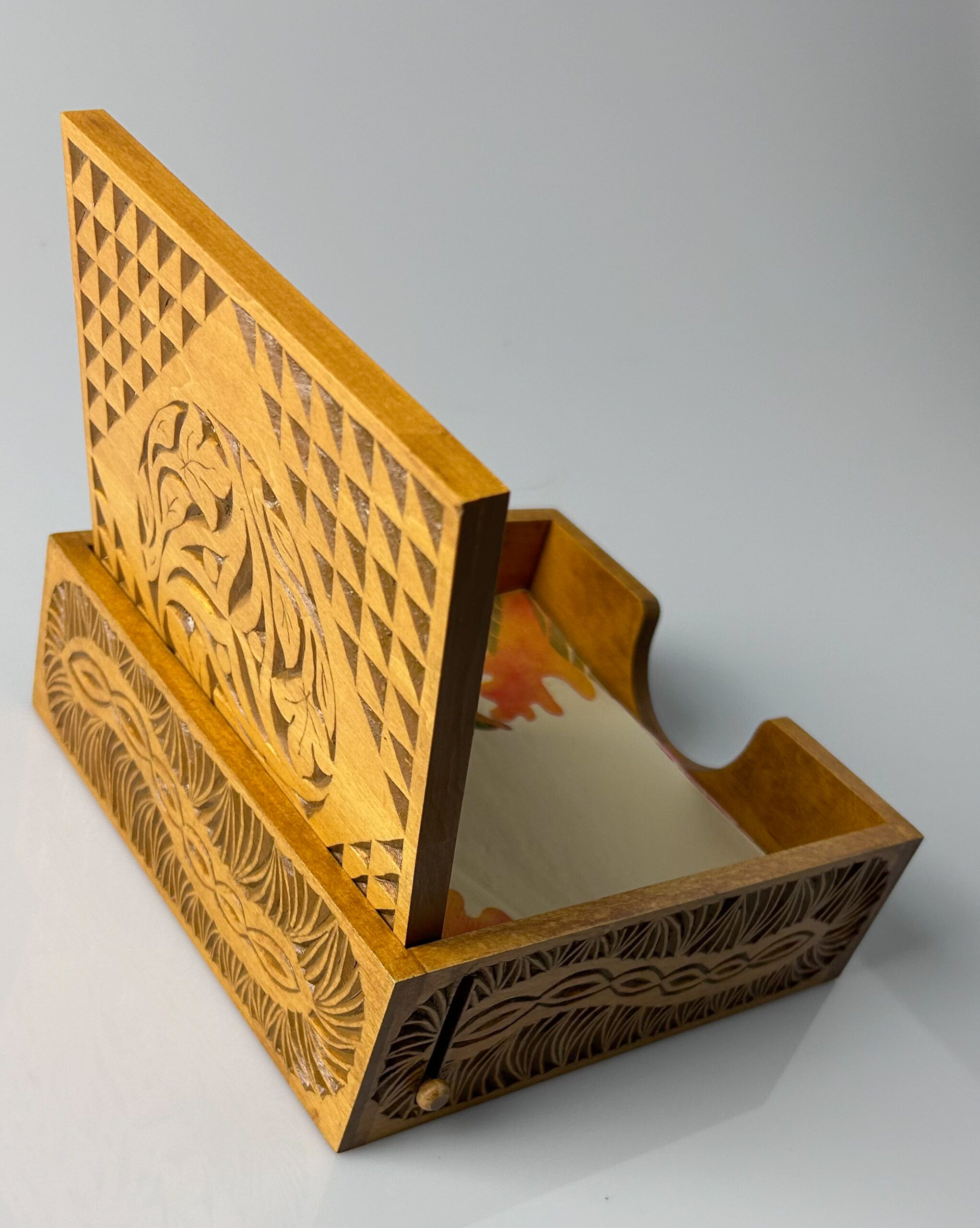 You are currently viewing Hand Carved Napkin Holder