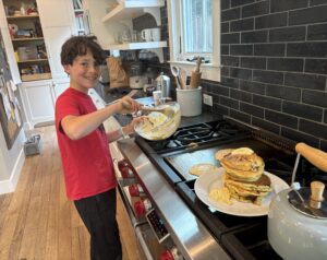 Read more about the article Grandson Making Sunday Morning Pancakes