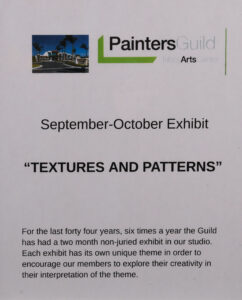 Read more about the article Textures and Patterns–September/October Painters Studio Challenge